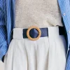 Cintura Adah In Pelle - Blu