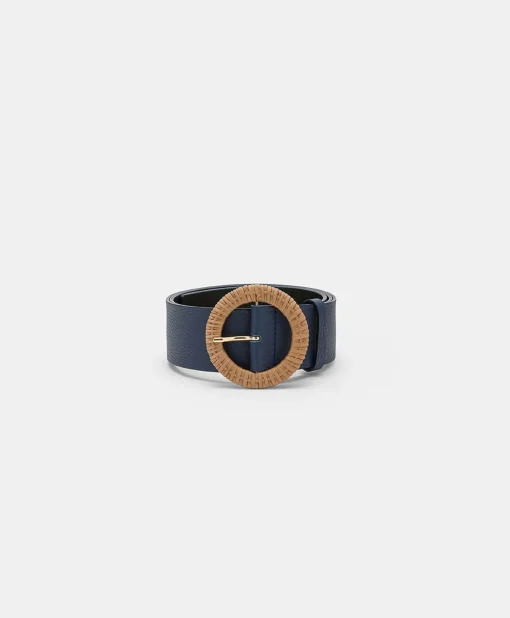 Cintura Adah In Pelle - Blu