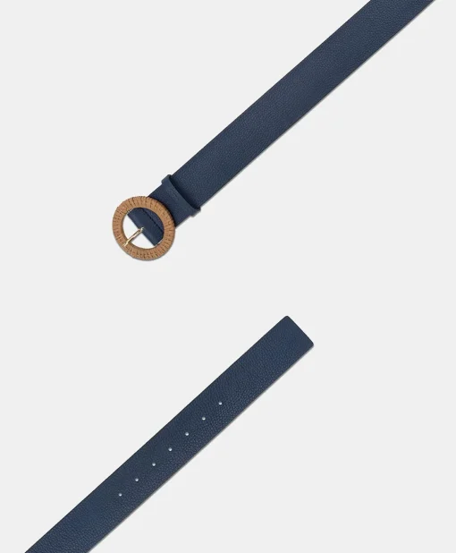 Cintura Adah In Pelle - Blu