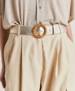 Cintura Adah In Pelle - Oro Chiaro