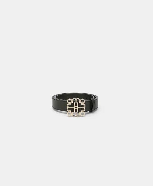 Cintura Bienvenu In Pelle Nappa - Nero