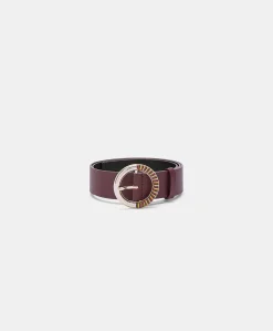 Cintura Montoya In Pelle Nappa - Ciclamino