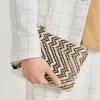 Clutch Fragua Con Intreccio - Marrone / Multicolor