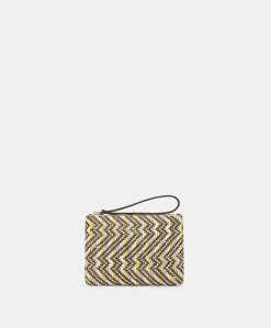 Clutch Fragua Con Intreccio - Marrone / Multicolor