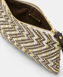 Clutch Fragua Con Intreccio - Marrone / Multicolor
