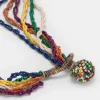Collana Rubiela Con Perline - Verde/Multicolor
