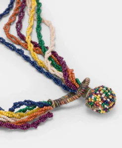 Collana Rubiela Con Perline - Verde/Multicolor