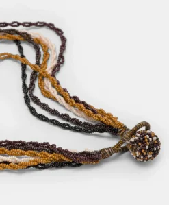 Collana Rubiela Con Perline - Cacao Multicolor