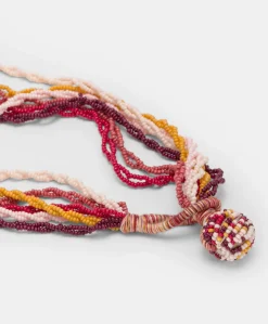 Collana Rubiela Con Perline - Bruciato/Multicolor