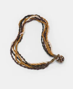 Collana Rubiela Con Perline - Cacao Multicolor