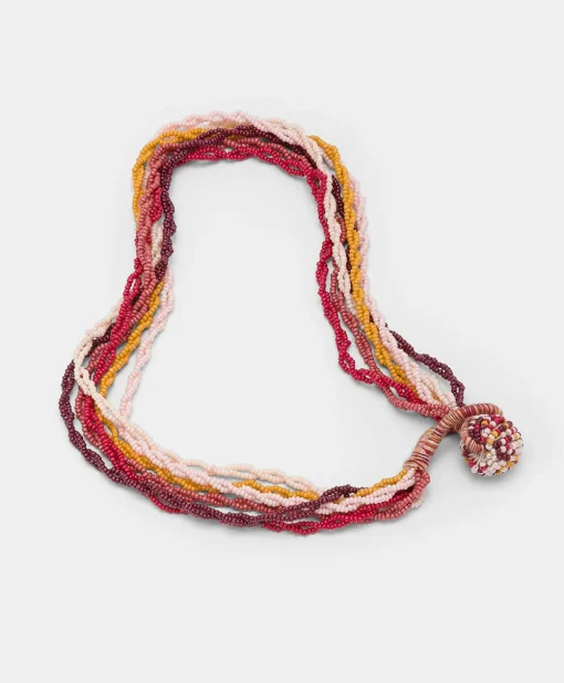 Collana Rubiela Con Perline - Bruciato/Multicolor
