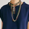 Collana Vidrier Con Perline - Verde/Multicolor
