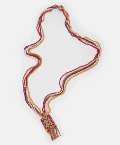 Collana Vidrier Con Perline - Bruciato/Multicolor