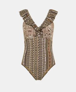 Costume Intero Alicia - Tabacco/Nero
