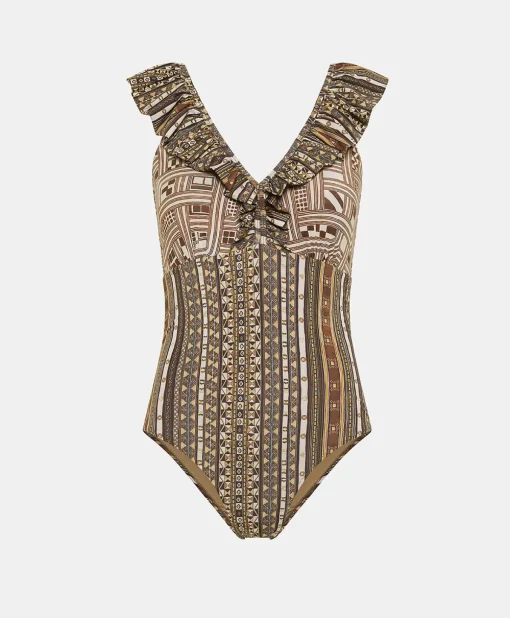 Costume Intero Alicia - Tabacco/Nero