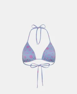 Costume Marine A Triangolo A Triangolo - Bluette/Fucsia
