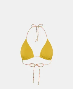 Costume Marine A Triangolo Con Spalline Intrecciate - Olio