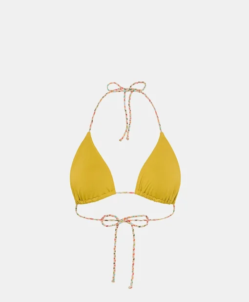 Costume Marine A Triangolo Con Spalline Intrecciate - Olio