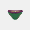 Costume Palm Bay Slip In Jersey Lurex - Smeraldo/Ciclamino