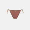Costume Romantica Slip Con Spalline Intrecciate - Mosto