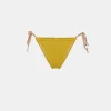 Costume Romantica Slip Con Spalline Intrecciate - Olio