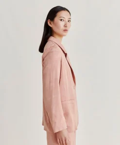 Giacca Dayton In Cupro Jacquard - Rosato
