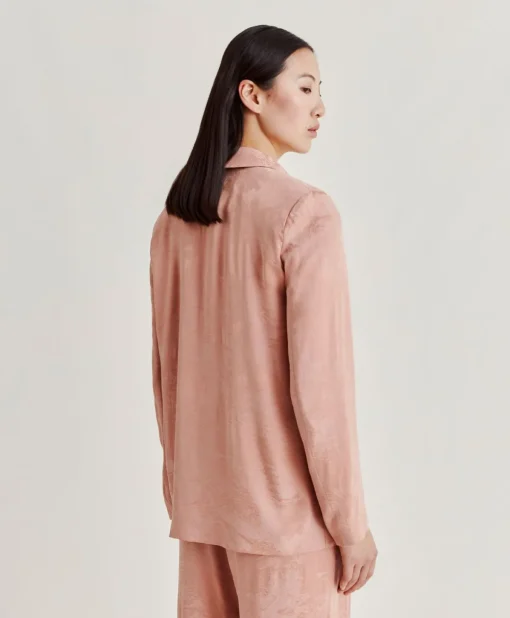 Giacca Dayton In Cupro Jacquard - Rosato