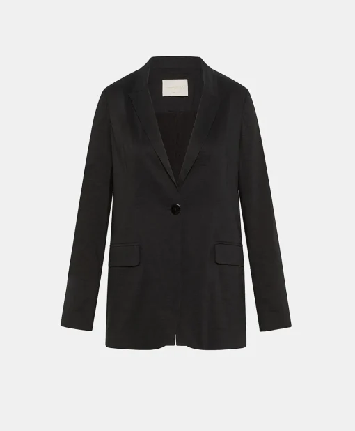 Giacca Lunel In Lino Cotone - Nero