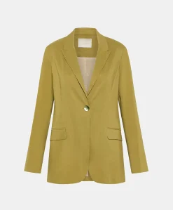 Giacca Lunel In Lino Cotone - Avocado