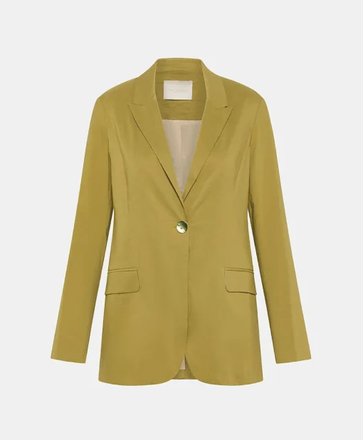 Giacca Lunel In Lino Cotone - Avocado