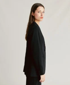 Giacca Lunel In Lino Cotone - Nero