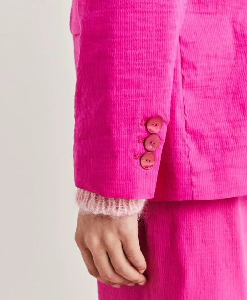 Giacca Lunel In Lino Cotone - Fucsia