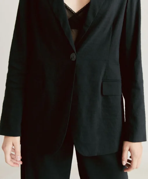 Giacca Lunel In Lino Cotone - Nero