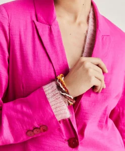 Giacca Lunel In Lino Cotone - Fucsia