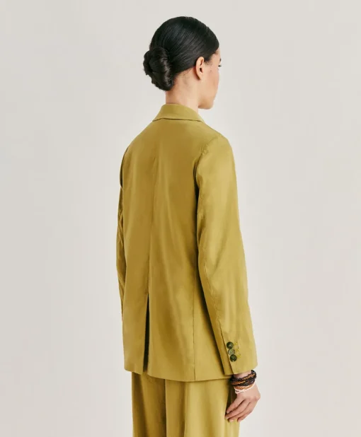 Giacca Lunel In Lino Cotone - Avocado