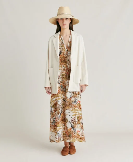 Giacca Mindy In Cotone Tinto - Panna
