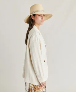 Giacca Mindy In Cotone Tinto - Panna