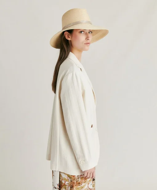 Giacca Mindy In Cotone Tinto - Panna