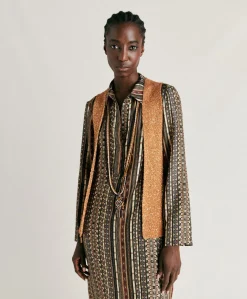 Gilet Adrien Con Paillettes - Bronzo