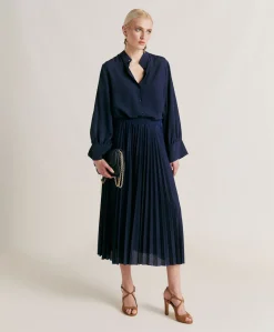 Gonna Emi In Jersey Lurex - Bluette