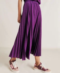 Gonna Emi In Jersey Lurex - Ciclamino