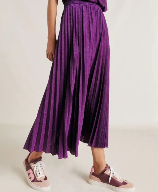 Gonna Emi In Jersey Lurex - Ciclamino