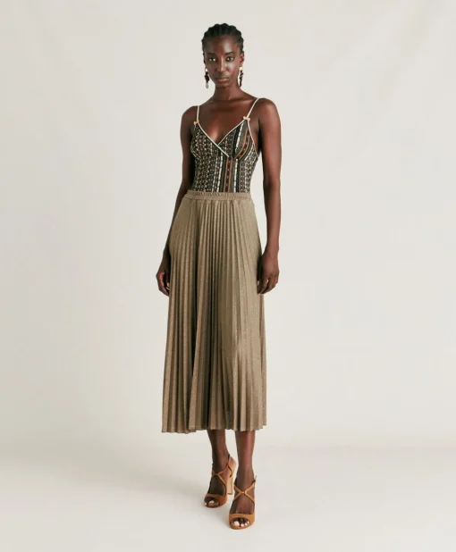 Gonna Emi In Jersey Lurex - Fango