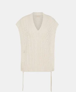 Maglia Arene Con Mix Di Punti - Panna