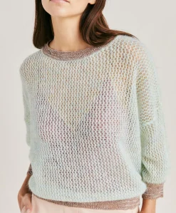 Maglia Bella In Soft Mohair - Turchese