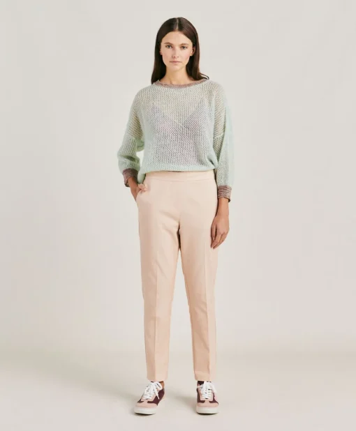 Maglia Bella In Soft Mohair - Turchese