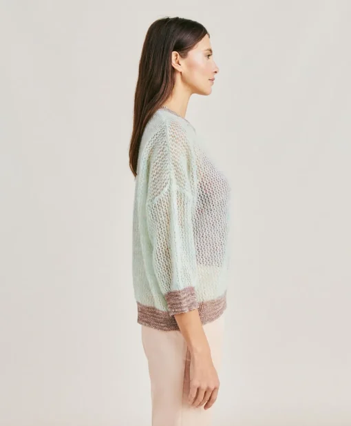 Maglia Bella In Soft Mohair - Turchese