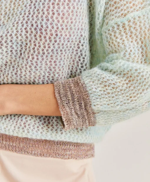 Maglia Bella In Soft Mohair - Turchese