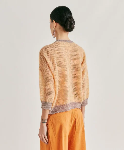 Maglia Bella In Soft Mohair - Arancio