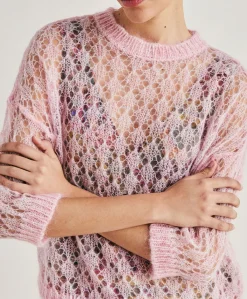 Maglia Campanula In Soft Mohair - Rosa Baby
